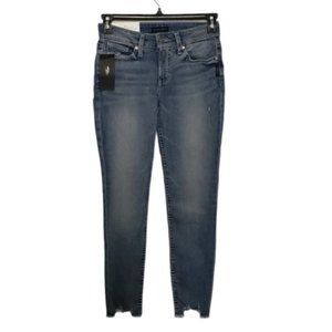 SILVER JEANS blue suki skinny mid rise jean 26